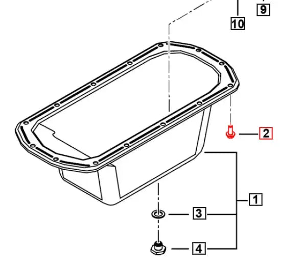 Mahindra Roxor Oil Pan Bolt SF0202006