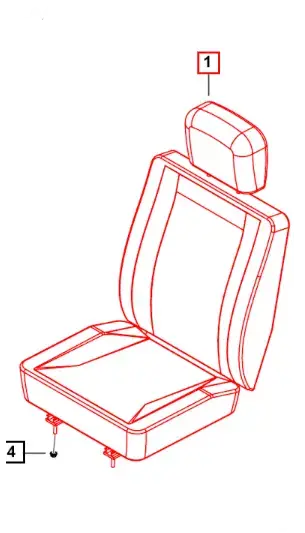 Mahindra Roxor Seat 0110AAD00570N