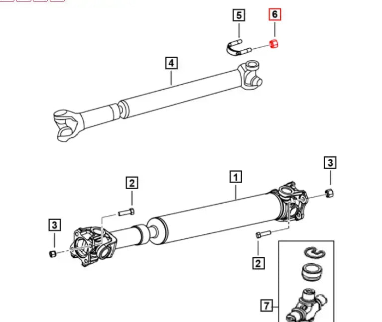 Mahindra Roxor U Joint Strap Nut SF0301075