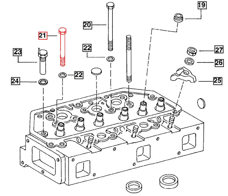 Mahindra Tractor Head Bolt (Short) 005554988R1