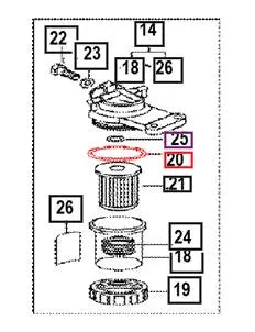Mahindra Tractor O-Ring For Fuel Filter V7211031065