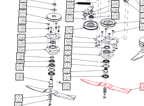 Mahindra Parts - Blade 20.5" | Part #CNSX09D00050N