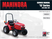 Mahindra Tractor 15 Series Service Manual Physical Copy PMSM154WDGH