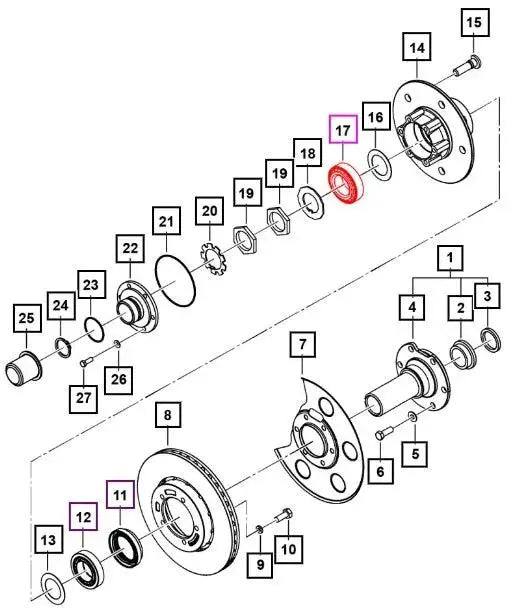 Mahindra Roxor Front Outer Wheel Bearing 0019406I