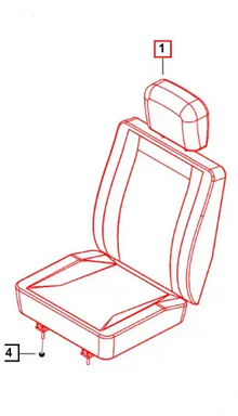 Mahindra Roxor Seat 0110AAD00570N