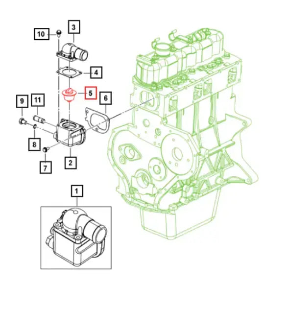 Mahindra Roxor Thermostat 0304EAB01191N