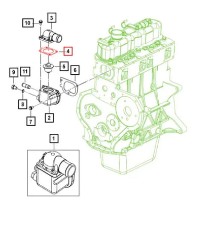 Mahindra Roxor Thermostat Gasket 0311BB0010N