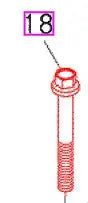 Mahindra Tractor Head Bolt E685003451