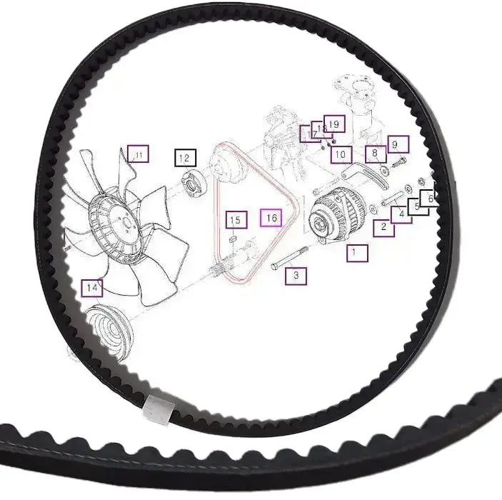 Mahindra Tractor Fan Belt E6305725310