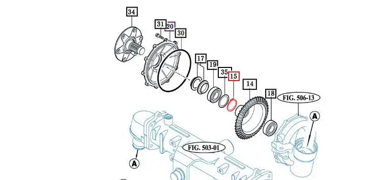Mahindra Tractor Front Axle Snap Ring  17994420060