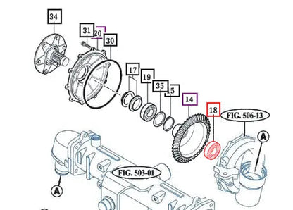 Mahindra Tractor Front Gear Case Bearing V6041106308