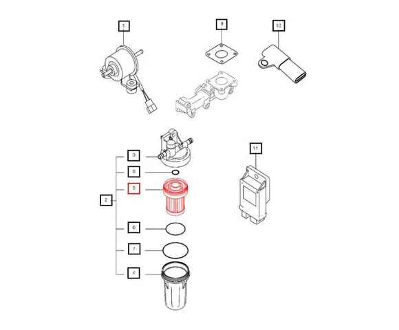 Mahindra Parts - Element 31a62 00317 | Part #006054318K01