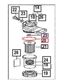 Mahindra Tractor O-Ring For Fuel Filter V7211031065
