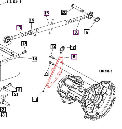 Mahindra Tractor Rear 3 Point Stabilizer Bracket 19571576AG1