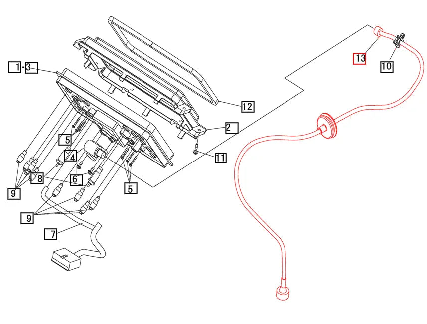Mahindra Tractor Tachometer Cable 19458606000