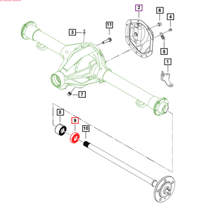 Mahindra Parts - Kit Bearing - Rear Axle | Part #0019404