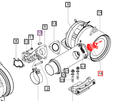 Mahindra Parts - Dosing Module3 2 T4f 120hp | Part #006025718D91