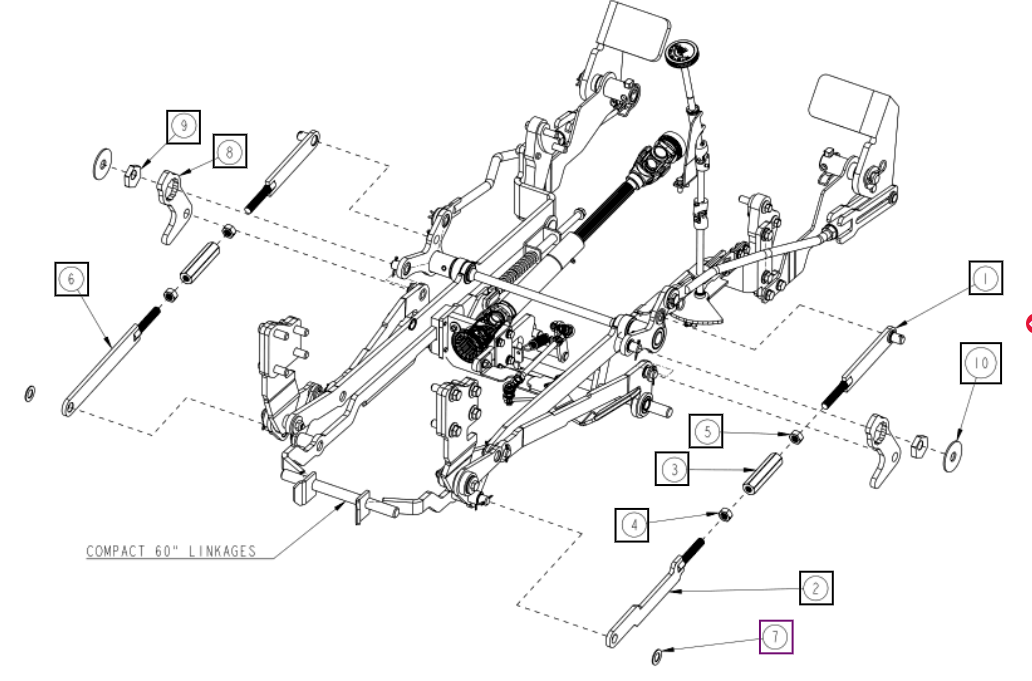 Mahindra Parts - Levelling Kit Compact 60 | Part #CNSB01A03560N