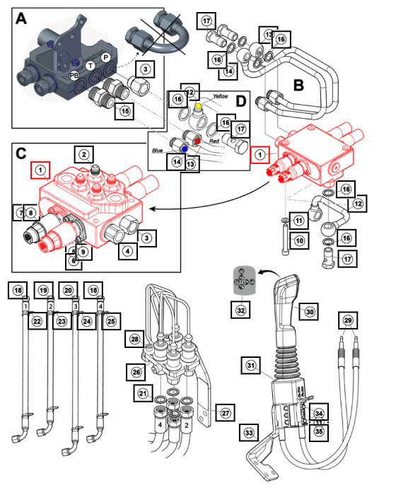 Mahindra Parts - Control Valve | Part #59015001ALO