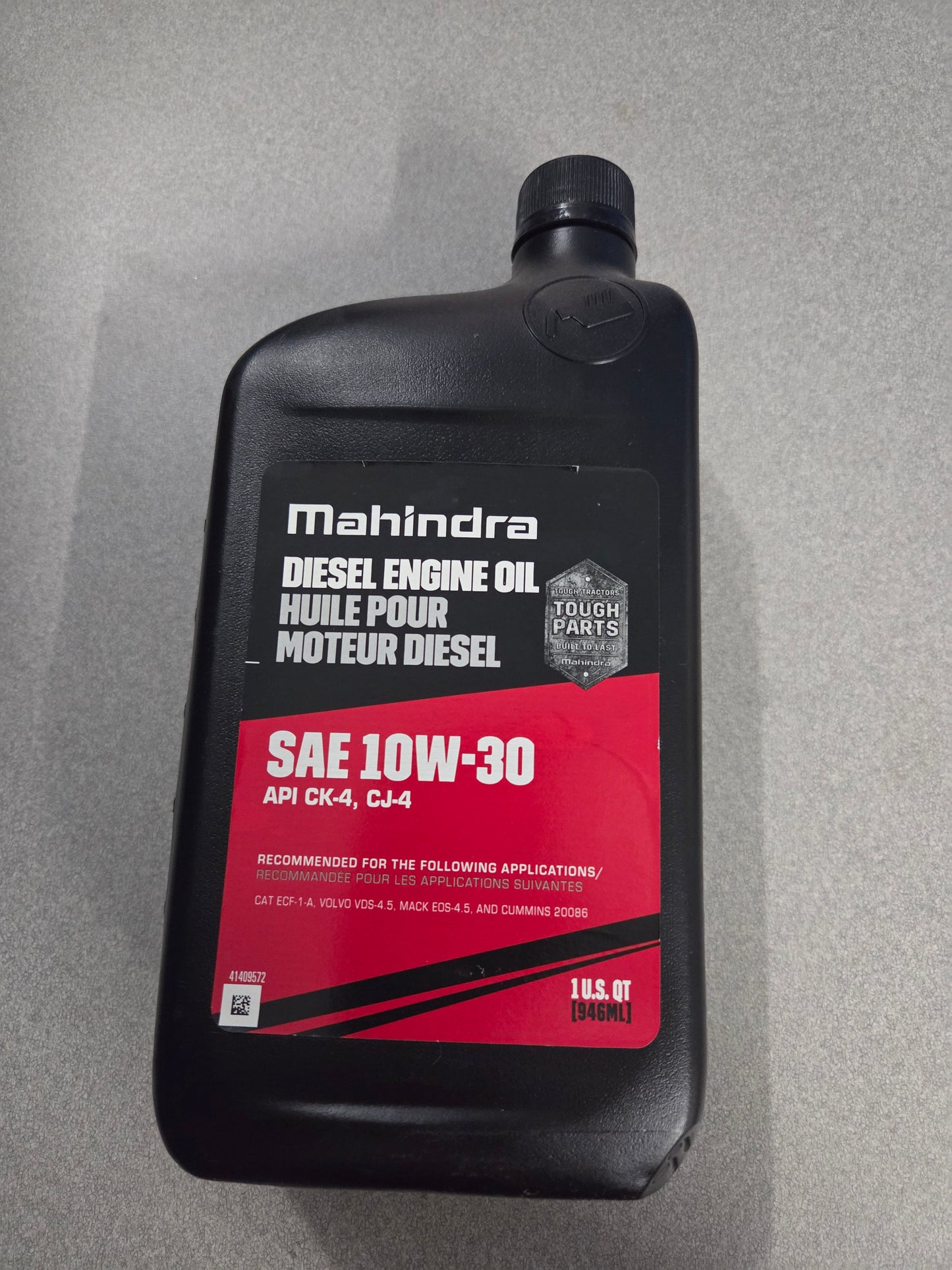 Mahindra Parts - 10w30 Quarts | Part #MCK10W301Q12-1