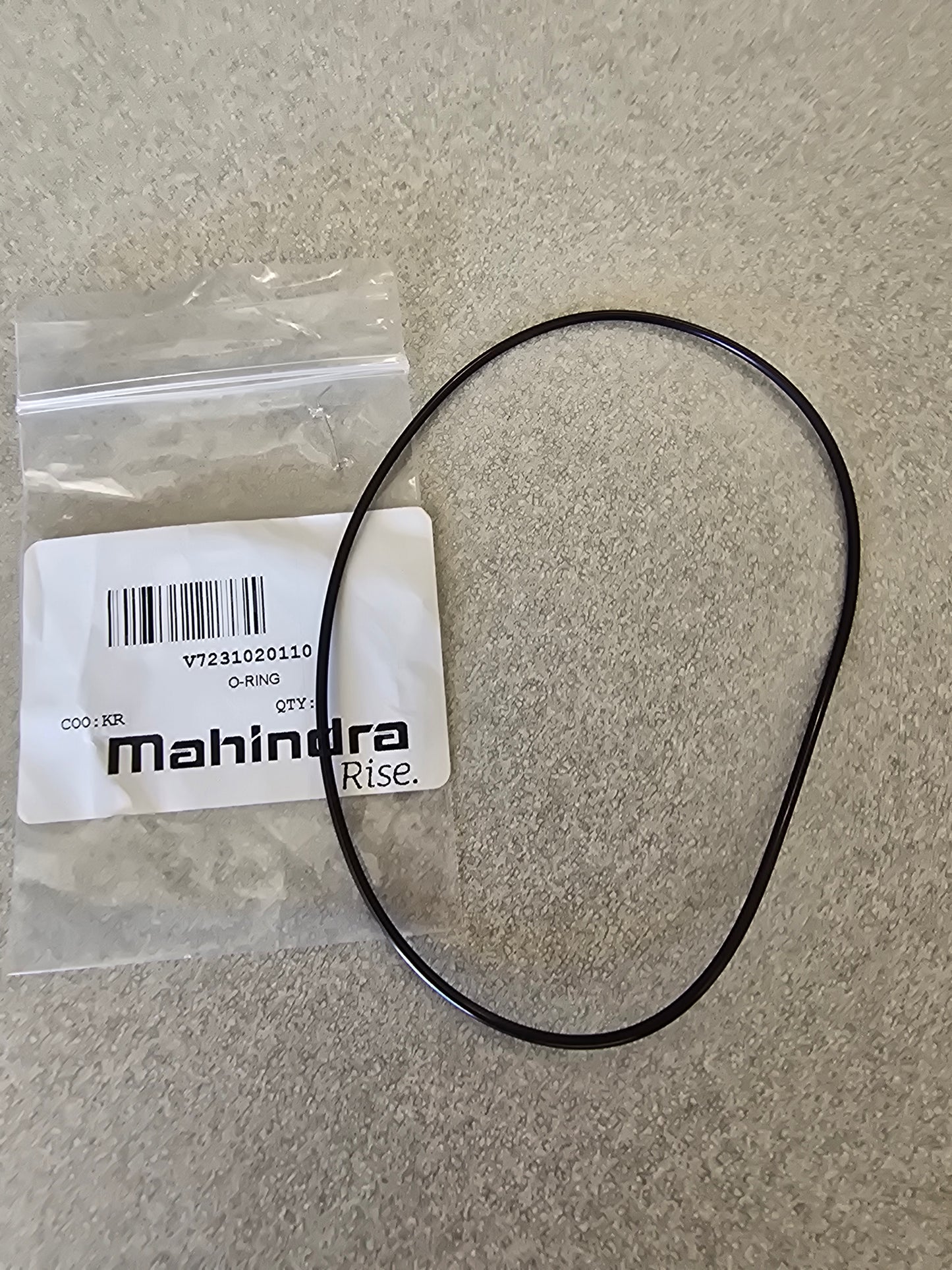 Mahindra Tractor Front Axle to Steering Knuckle O Ring V7231020110