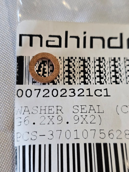 Mahindra Tractor Copper Washer M6 007202321C1