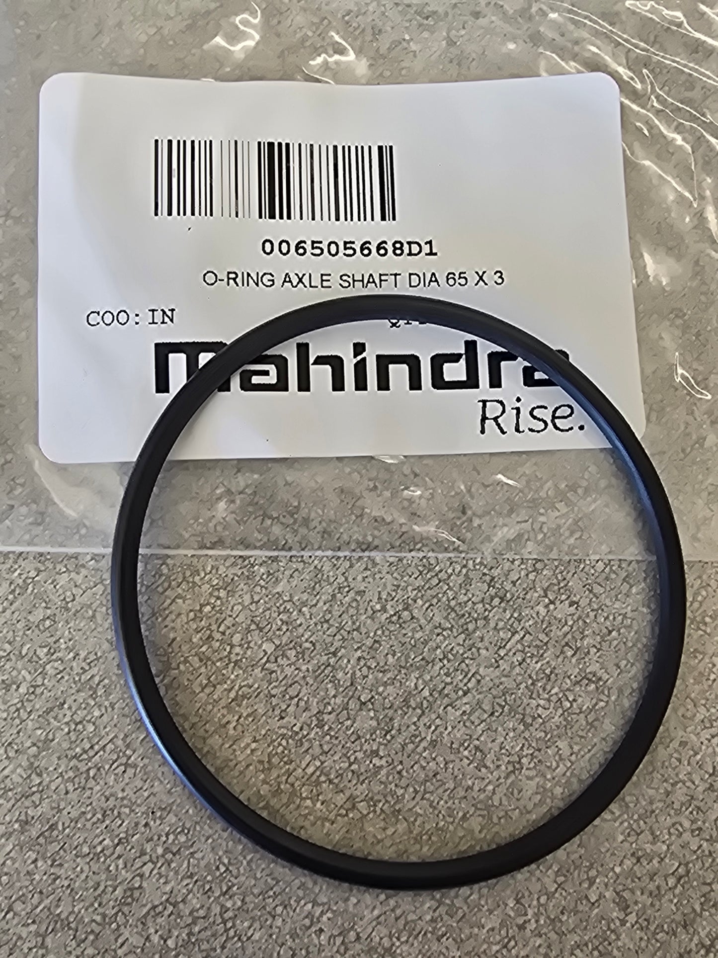 Mahindra Tractor O-Ring 006505668D1