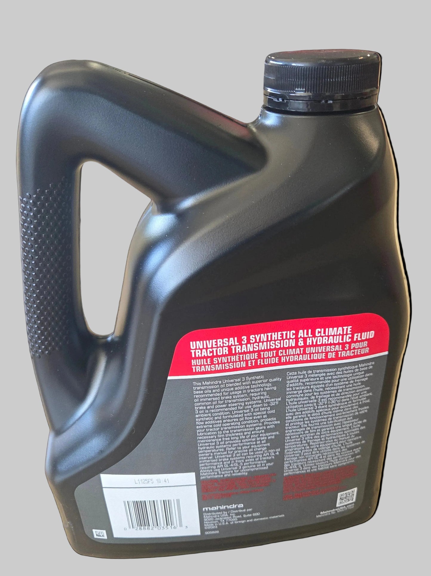 Mahindra Universal 3 Synthetic Transmission / Hydraulic MUTTO 3 Fluid 1 Gallon