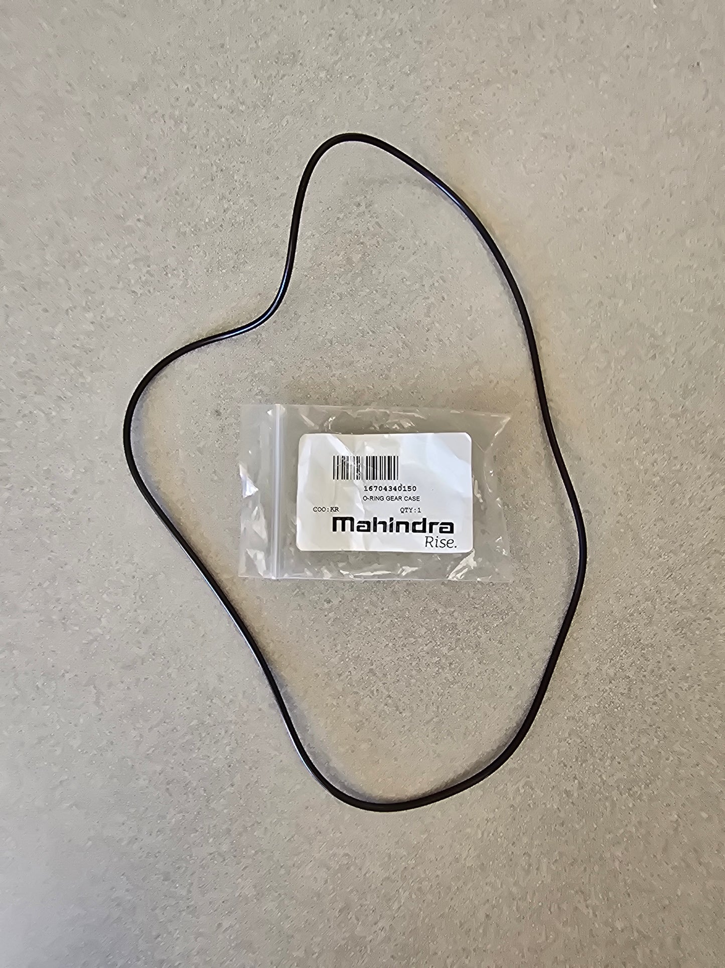Mahindra Front Axle Cover O Ring 16704340150