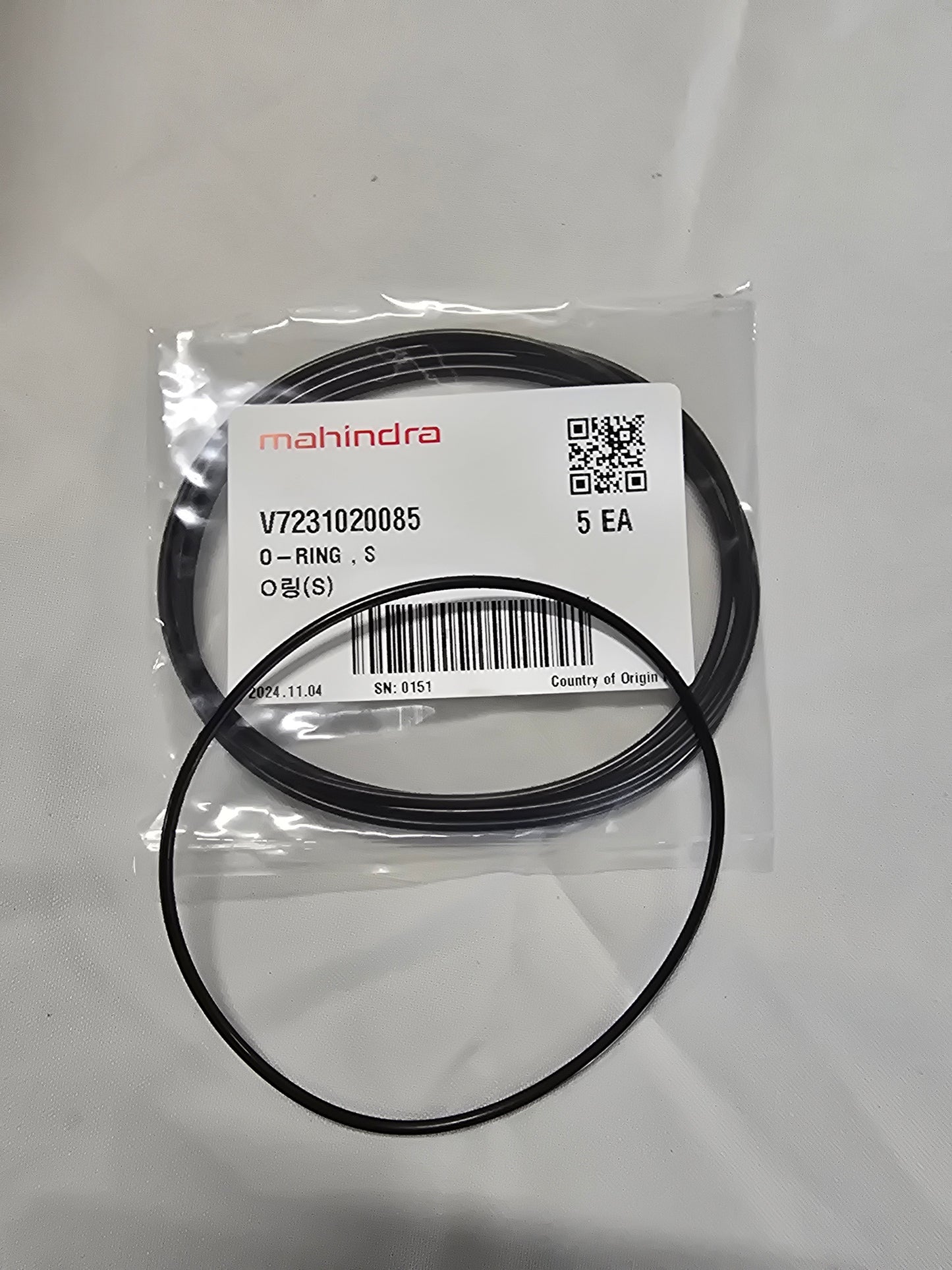 Mahindra Tractor O Ring V7231020085