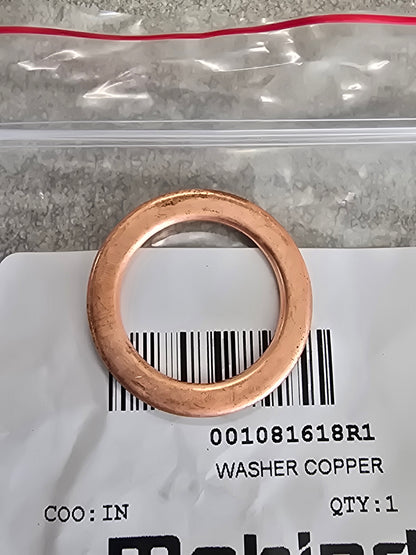 Mahindra Tractor Copper Washer 001081618R1