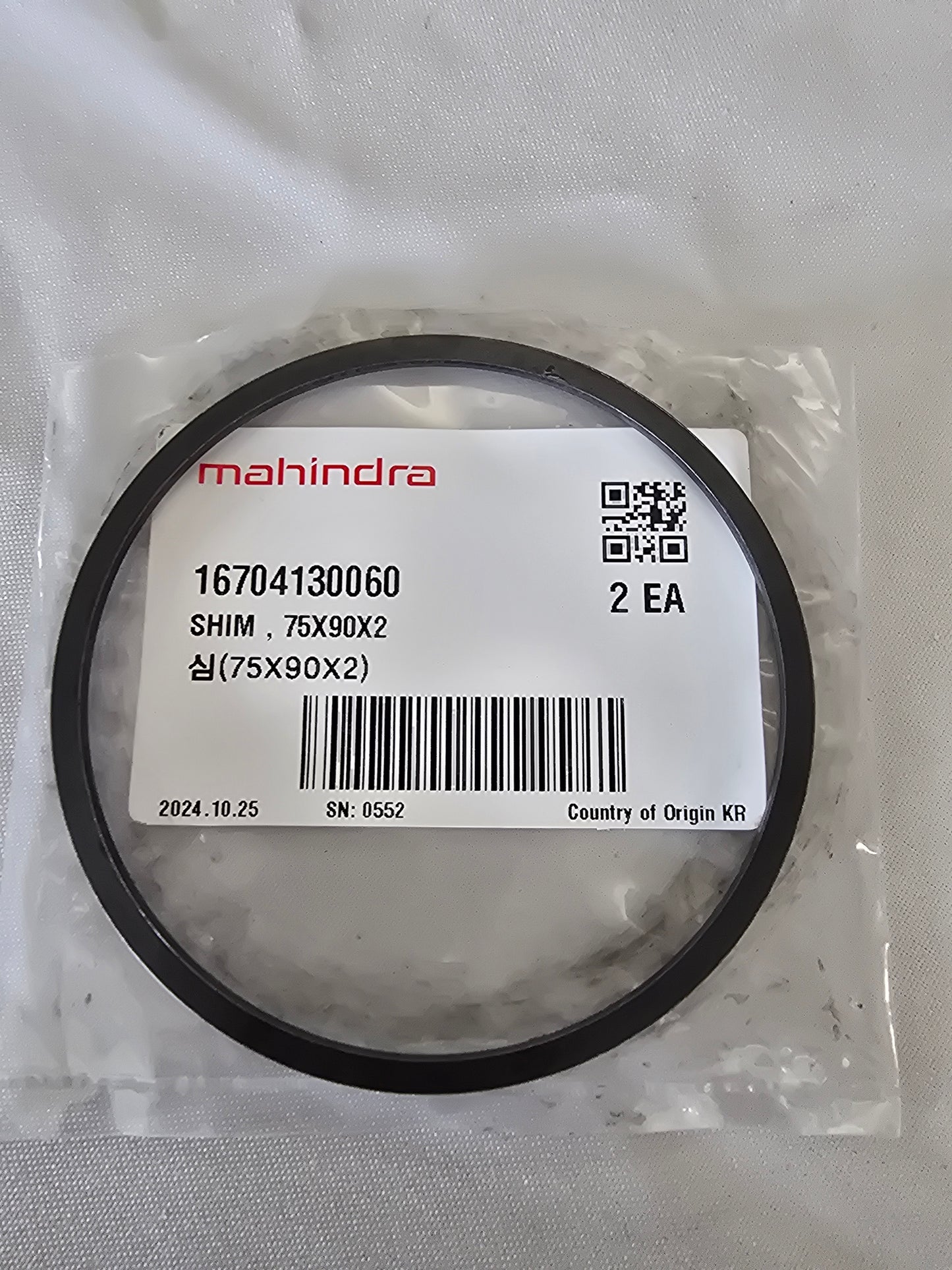 Mahindra Tractor  Front Axle Vertical Shaft Shim 16704130060